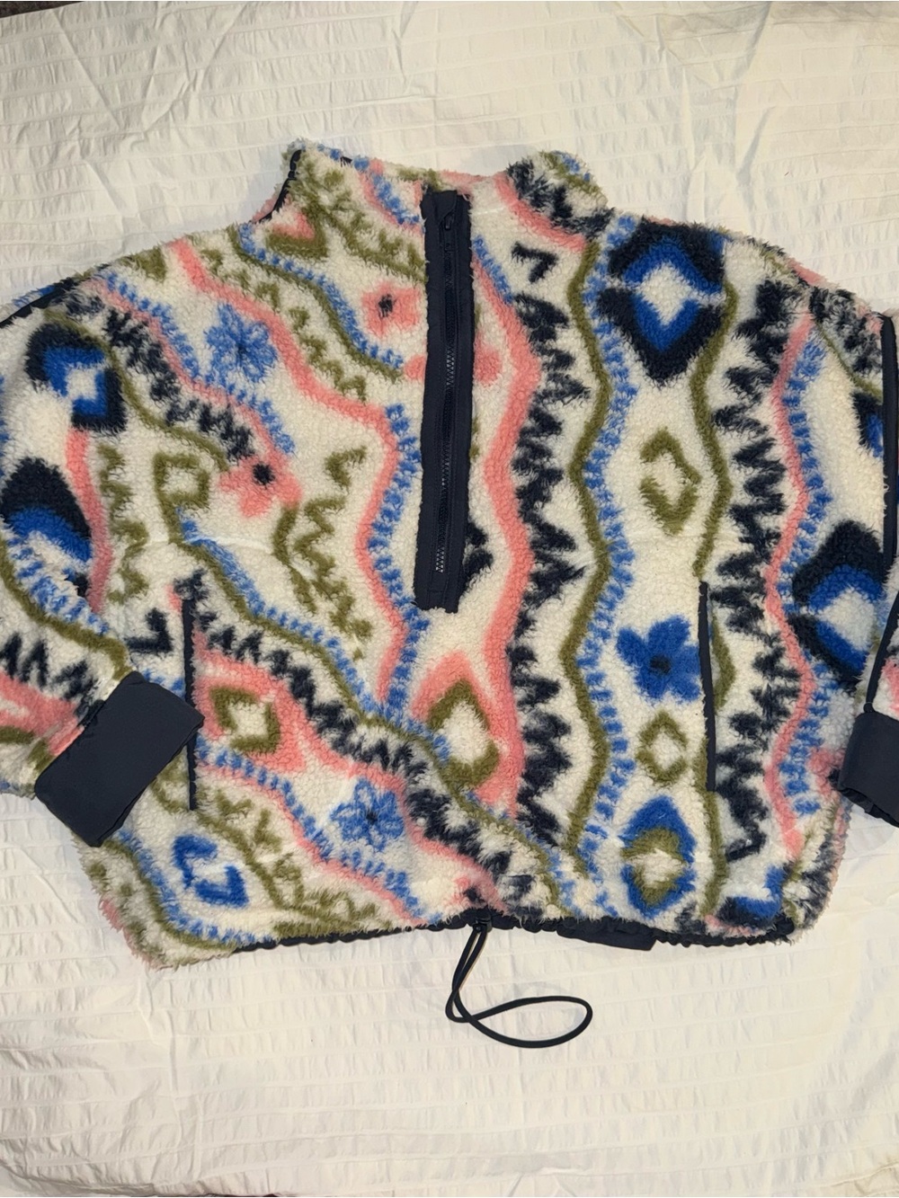 Fleece sherpa pullover